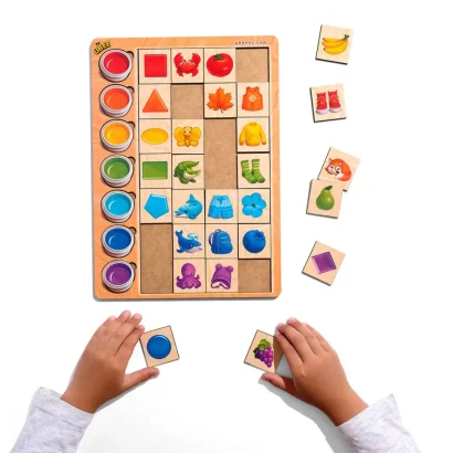 Дерев'яний пазл-вкладиш "Асоціації кольори" (ПСД268) PSD268