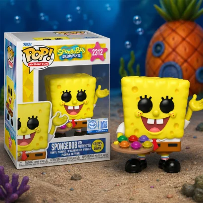 Ігрова фігурка FUNKO POP! серії "Губка Боб Квадратні Штани" - ГУБКА БОБ З КРАБСБУРГЕРАМИ (GW)