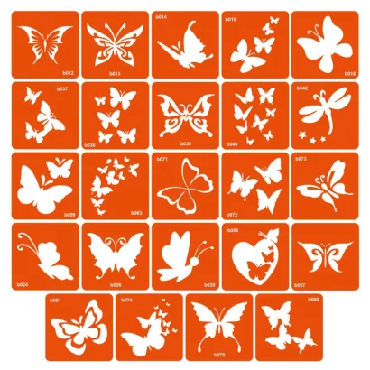 Набір трафаретів для біо-тату &laquo;B - метелики&raquo; b-simple_24_1