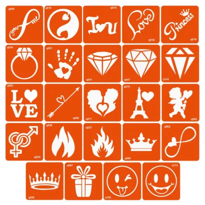 Набір трафаретів для біо-тату &laquo;Q - різне&raquo; q-simple_24_1