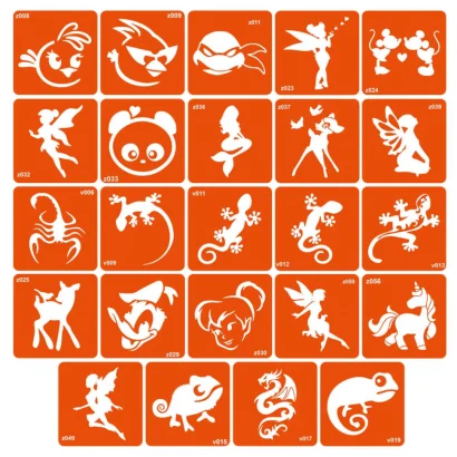 Набір трафаретів для біо-тату &laquo;Z - мультики&raquo; z-simple_24_1