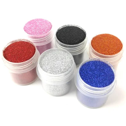Набір гліттера для біо-тату &laquo;№1 Великий&raquo; glitter-set-big-6x-1, 6 кольорів по 12 мл