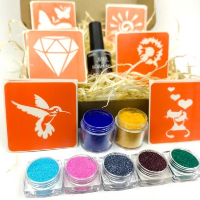 Набір для біо-тату "Popular mix #2 - гліттер" popular-mix-2-glitter