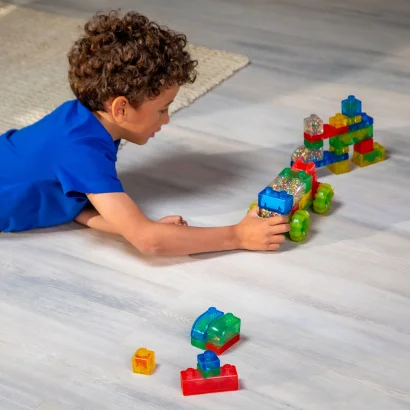 Сенсорний конструктор JELLY BLOX - В КЕЙСІ 2 В 1: БУДУЙ-СКЛАДАЙ