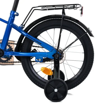 Велосипед дитячий MB 16022-1, 16 дюймів, синьо-білий