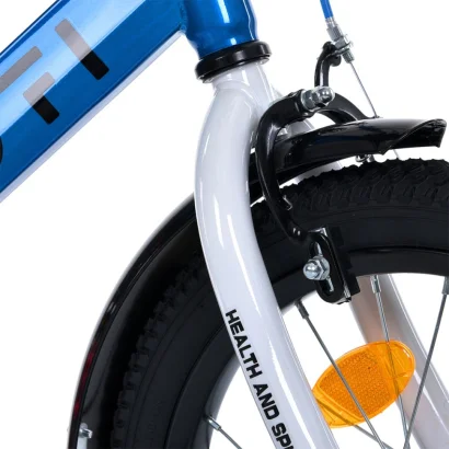 Велосипед дитячий MB 16022-1, 16 дюймів, синьо-білий