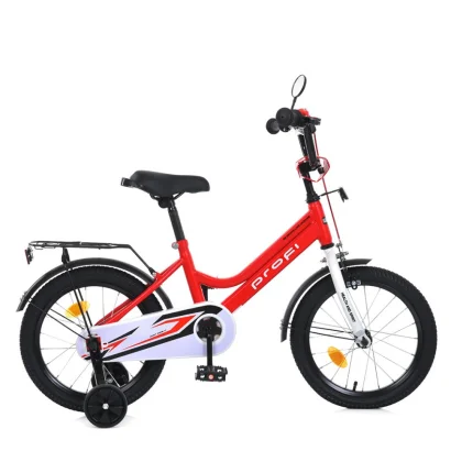Велосипед дитячий MB 18031-1, 18 дюймів, червоно-білий