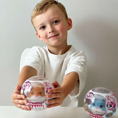 Інтерактивна м'яка іграшка PETS ALIVE S1 &ndash; КУМЕДНИЙ ХОМ&rsquo;ЯЧОК (блакитний)