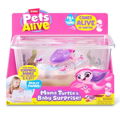 Інтерактивний ігровий набір PETS ALIVE серії "Mama &amp; Baby Surprise" S1 &ndash; МАМА ЧЕРЕПАХА З СЮРПРИЗОМ