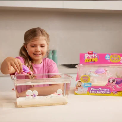 Інтерактивний ігровий набір PETS ALIVE серії "Mama &amp; Baby Surprise" S1 &ndash; МАМА ЧЕРЕПАХА З СЮРПРИЗОМ