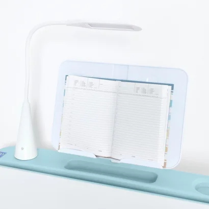 Парта M 5068-12 підставка для книги, лампа, світло-блакитний
