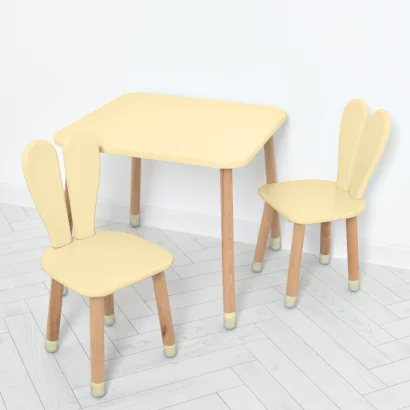 Дитячий столик 04-025BEIGE зі стільцем, бежевий 