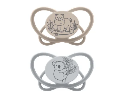 Пустушка &quot;Мій метелик &quot;  &quot;Зелена Серія&quot; (Коричневи) (силікон) (від 0 до 6 місяців),(2 шт)/ NIP