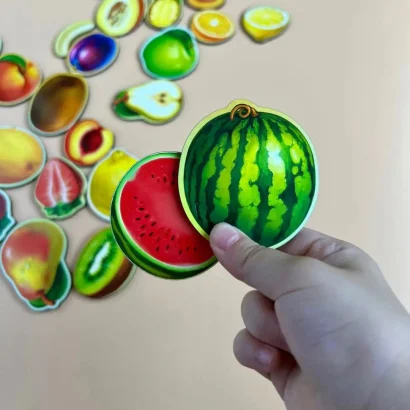 Дерев'яний пазл-вкладиш &quot;Фрукти у розрізі&quot; Ubumblebees (ПСД136) PSD136 сортер