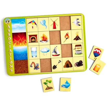 Дерев'яний пазл-вкладиш "Асоціації &ndash; стихії" Ubumblebees (ПСФ099) PSF099, 20 плашок