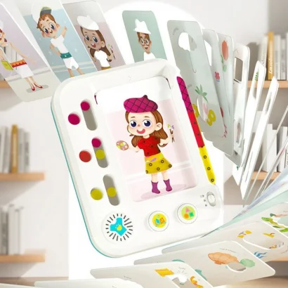 Дитячий навчальний планшет "Майстерня кольору" HE899200, 12 карток