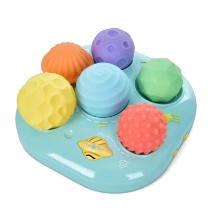 Дитяча Розвиваюча &quot;Текстурні М'ячики&quot; 35179M  6 штук, музика, світло