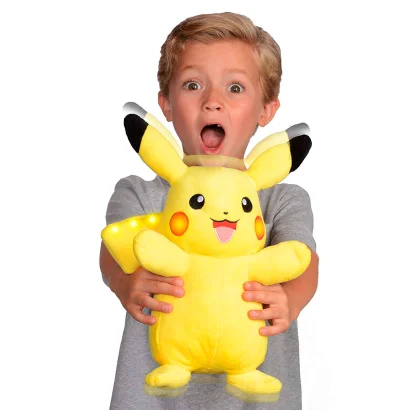 Інтерактивна м'яка іграшка POKEMON - ПІКАЧУ (світло, звук, 25 cm)