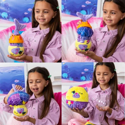 Дитяча м&rsquo;яка іграшка "Кошеня в акваріумі" Misfittens 03945(W2) в ассортименті 