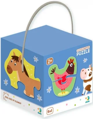 Дитячий пазл Домашні тварини DoDo 300152, 2-3-4 елемента