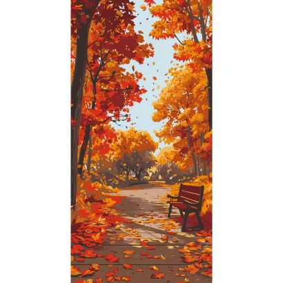 Картина за номерами "Осінній парк" 11572-AC 40х80 см