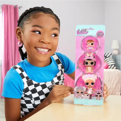 Набір ігрових фігурок L.O.L. Surprise! серії OPP Tot + Pet + Lil Sis - Флаувер Чайлд, Шорт Стоп Хо