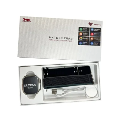 Смарт-годинник HK 10 Ultra 3 49mm. 260 mAh. IP67+Amoled Gold-Black
