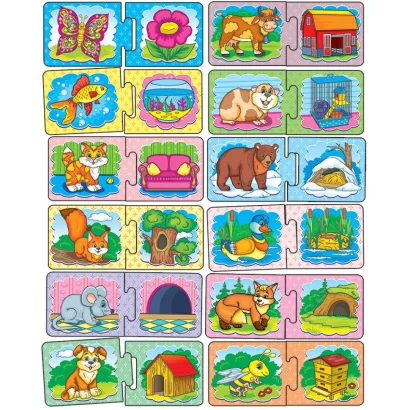 Дитяча розвиваюча гра "Хто де живе?" 86027 укр. мовою