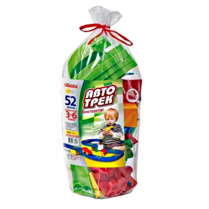 Конструктор дитячий "Автотрек&rdquo; 70255, 52 деталі, паяний пакет