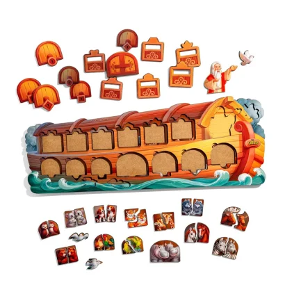 Розвиваючий пазл-вкладиш "Ноїв ковчег" PSD275 з фоном