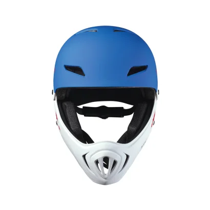 Захисний гоночний шолом MICRO - БІЛО-БЛАКИТНИЙ (48–53 cm, S)