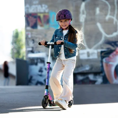 Захисний шолом MICRO - РОЖЕВО-ПУРПУРОВА МАНДАЛА (52-56 cm, M, світло)