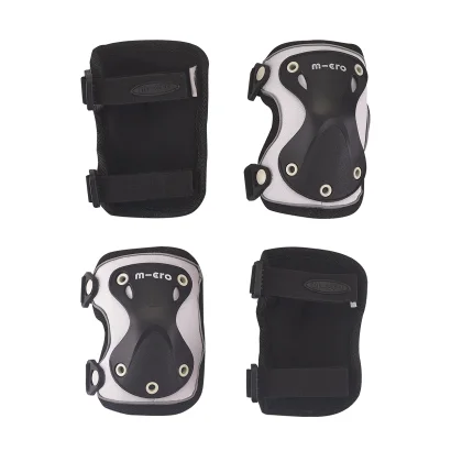Захисний комплект налокітники та наколінники MICRO - ЧОРНИЙ (лік. 17-21 cm, кол. 25-31 cm, M)