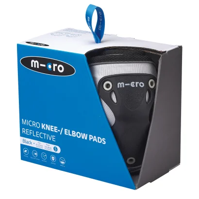 Захисний комплект налокітники та наколінники MICRO - ЧОРНИЙ (лік. 17-21 cm, кол. 25-31 cm, M)