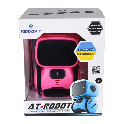 Інтерактивний робот з голосовим керуванням - AT-ROBOT (рожевий, озвуч.укр.)