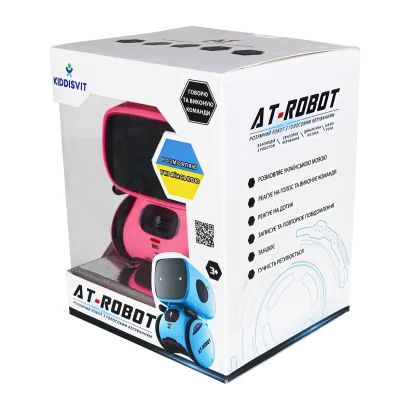 Інтерактивний робот з голосовим керуванням - AT-ROBOT (рожевий, озвуч.укр.)
