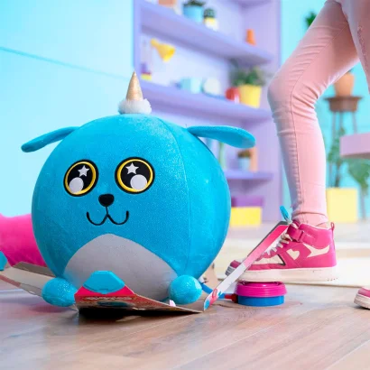 Ігровий набір BIGGIES серії "Fantasy" W1 - СИНІЙ ПЕСИК (надувна іграшка, насос)