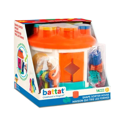 Іграшка-сортер, що розвиває &ndash; РОЗУМНИЙ БУДИНОЧОК (12 форм)