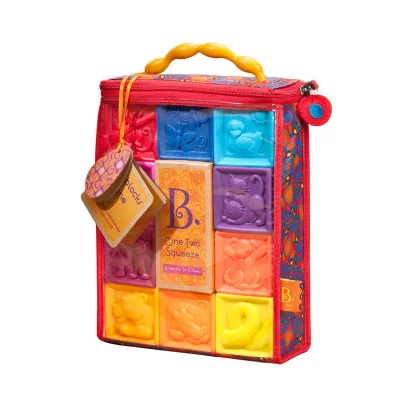 Розвиваючі силіконові кубики - ПОРАХУЙМО (10 кубиків, у сумочці)