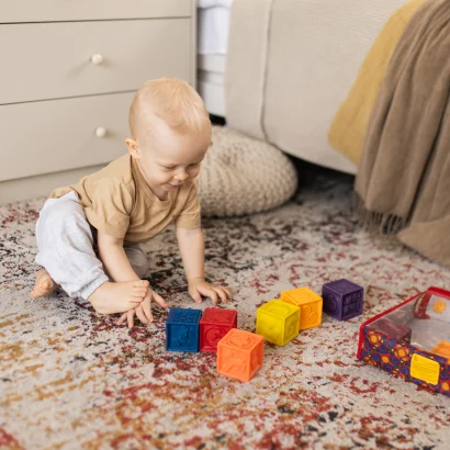 Розвиваючі силіконові кубики - ПОРАХУЙМО (10 кубиків, у сумочці)