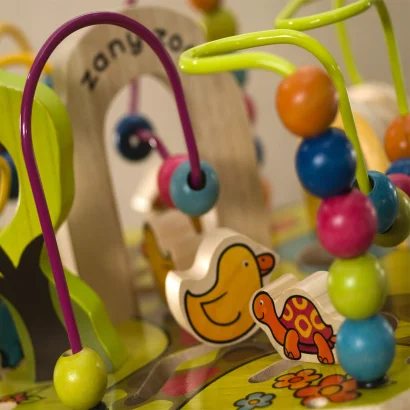 Розвиваюча дерев'яна іграшка - ЗОО-КУБ (розмір 34х30х45 см)