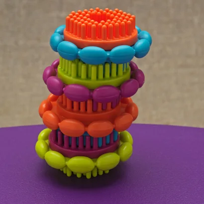 Конструктор-брістл - МЕГАПОЛІС (68 деталей, у банці)