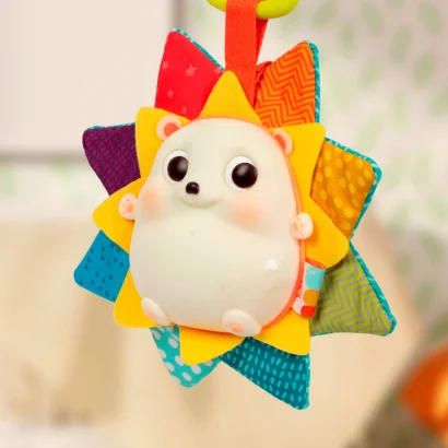 Сенсорна іграшка, що розвиває &ndash; ЇЖАЧОК СЯЙВО-ВЕСЕЛЯЙВО (світло, звук)