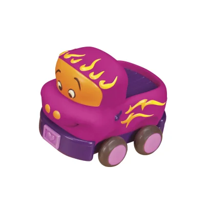 Ігровий набір - ЗАБАВНИЙ АВТОПАРК (4 гумові машинки-брязкальця, квадр. упак.)