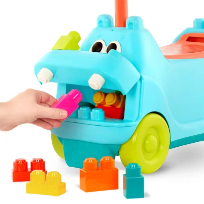Ігровий набір для катання та конструювання &ndash; БЕГЕМОТИК САННІ (26 блоків, світло, звук)