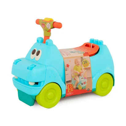 Ігровий набір для катання та конструювання &ndash; БЕГЕМОТИК САННІ (26 блоків, світло, звук)