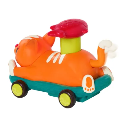 Машинка інерційна серії "Лапкомобілі" - КОТИК, КОЛІР ПОМАРАНЧ