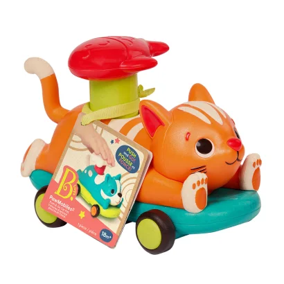 Машинка інерційна серії "Лапкомобілі" - КОТИК, КОЛІР ПОМАРАНЧ