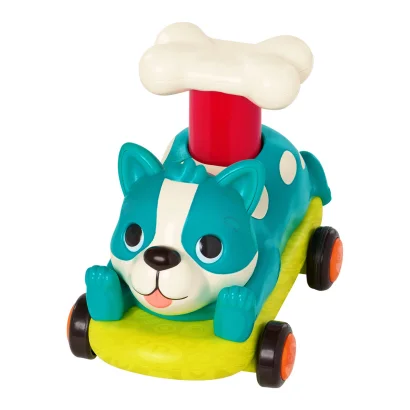 Машинка інерційна серії "Лапкомобілі" - ПЕСИК, КОЛІР БІРЮЗА