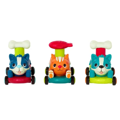 Машинка інерційна серії "Лапкомобілі" - ПЕСИК, КОЛІР БІРЮЗА